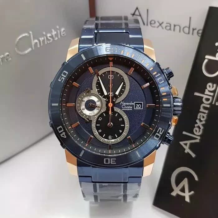 Jam Tangan Pria Alexandre Christie Original New Model AC7483