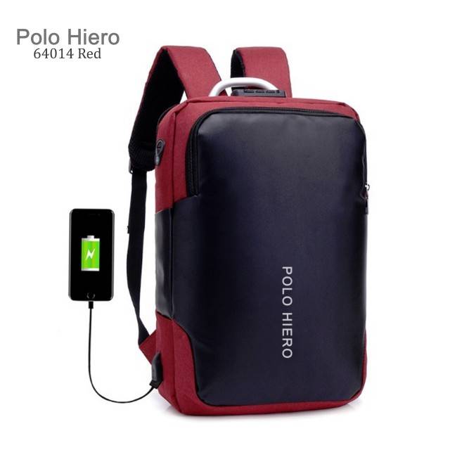 Tas ransel laptop polo heiro 64014 original