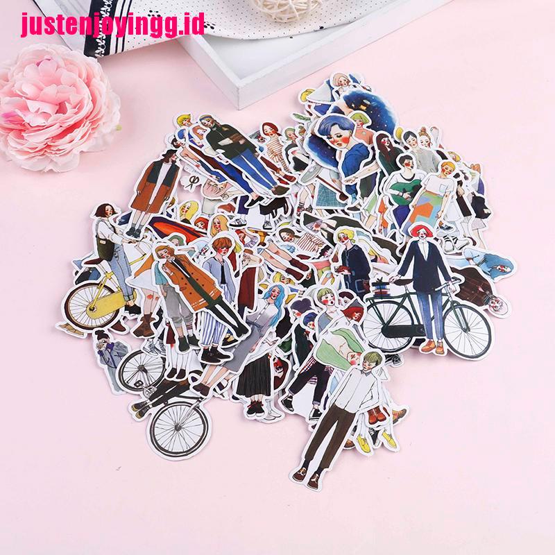 280pcs / Pak Stiker Desain Anak Perempuan Cantik Untuk DIY Scrapbook / diary / Album / notebook