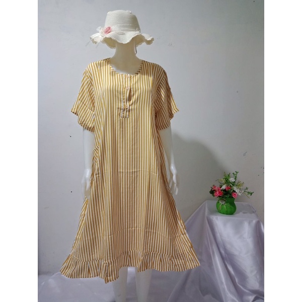 GROSIR Daster Kancing Depan Rayon Premium