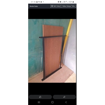 meja makan kaki silang