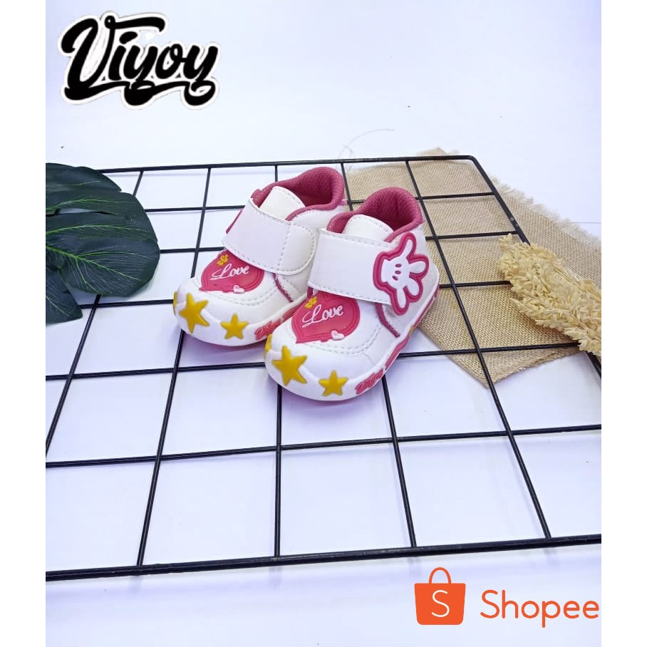 Sepatu anak Sneaker Lucu Sepatu anak Perempuan PLATERAN BUNGA Terbaru 1 - 3 thn