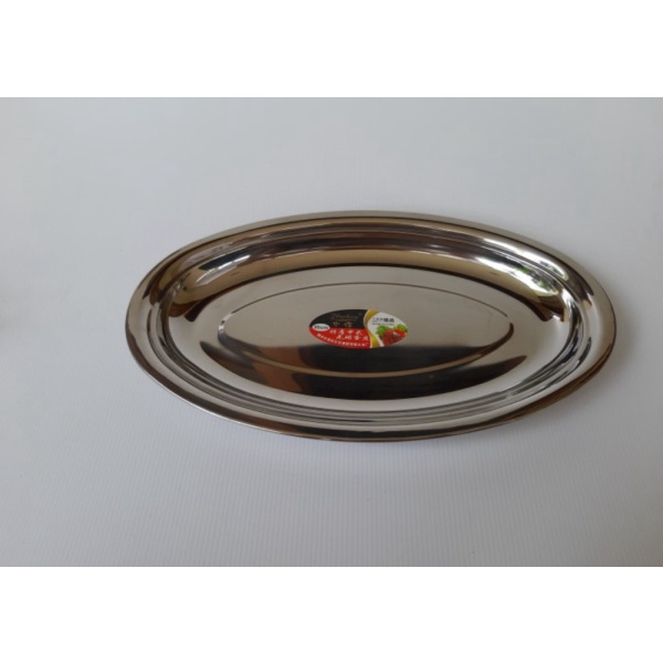 

Berkualitas PIRING LAUK LONJONG STAINLESS STEEL - PIRING PANJANG OVAL 35CM
