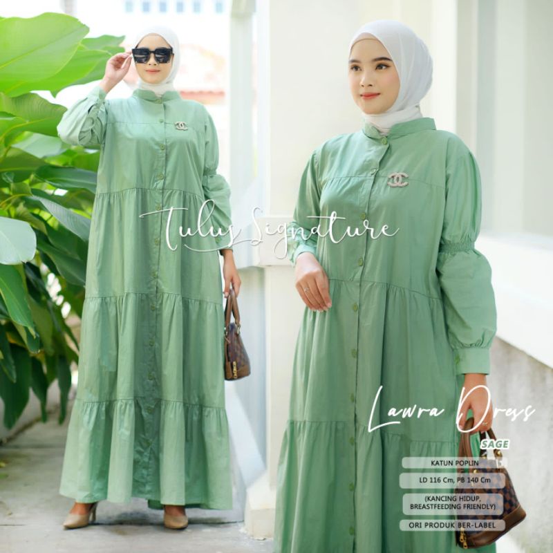 LAWRA DRESS BY TULUS SIGNATURE (MIDI DRESS MUSLIMAH) dress wanita premium