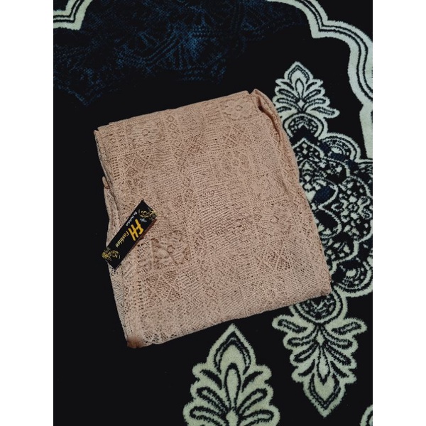 OUTER BROKAT KERUT// KARDIGAN BRUKAT // ATASAN BRUKAT KERUT // KARDIGAN OVERSIZE-Crop mocca