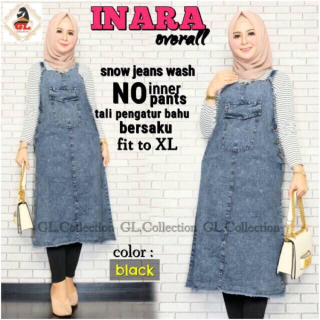 INARA OVERALL MATT JEANS WASH