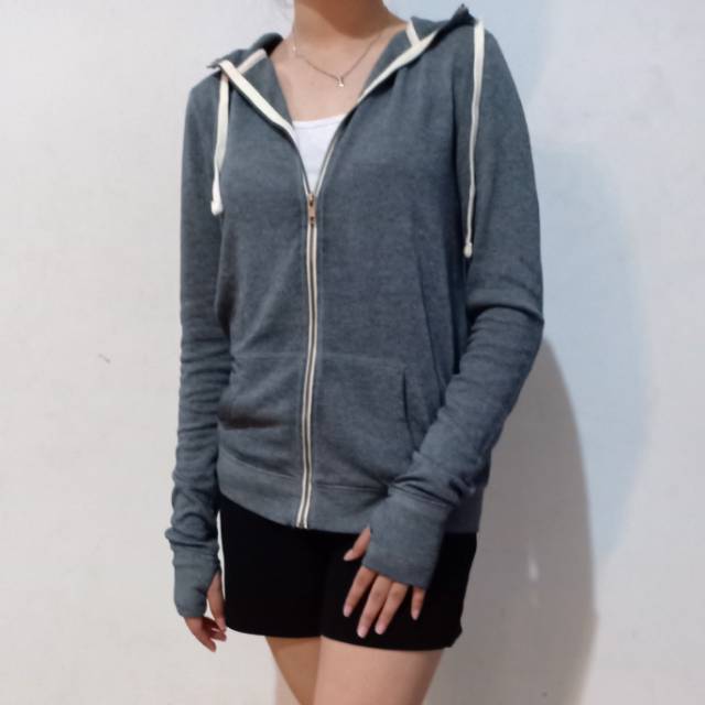 S.Oliver solid zip quiet fairy hoodie jacket (GREY) ORIGINAL 100%