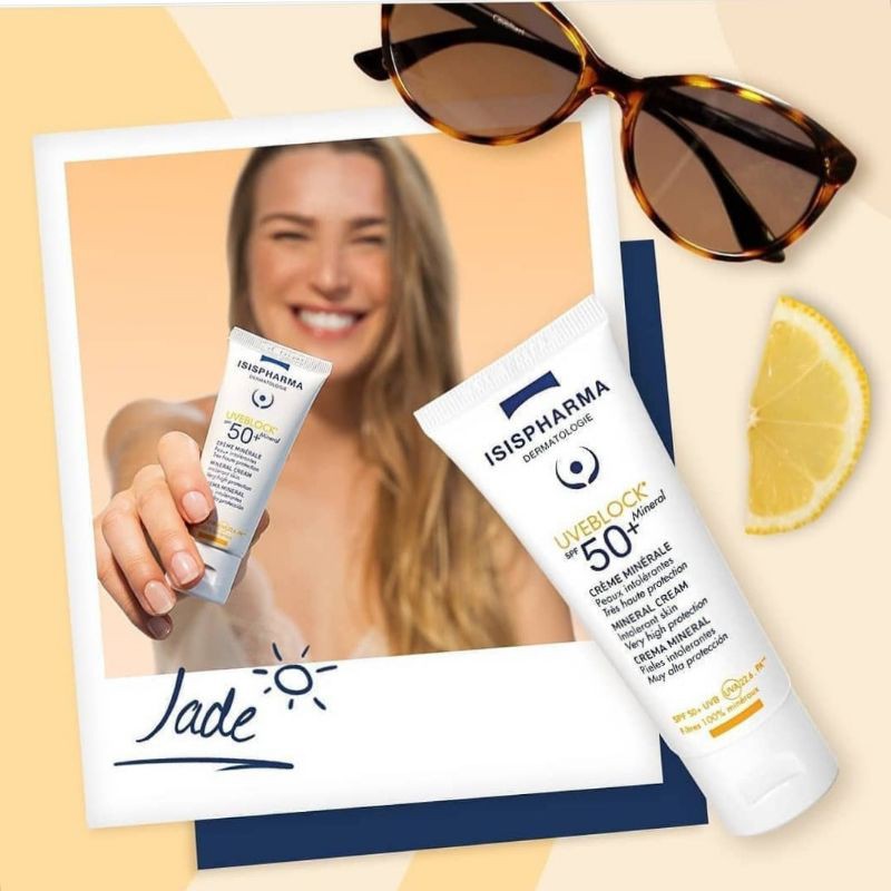 isispharma uveblock spf 50+ mineral invisible cream