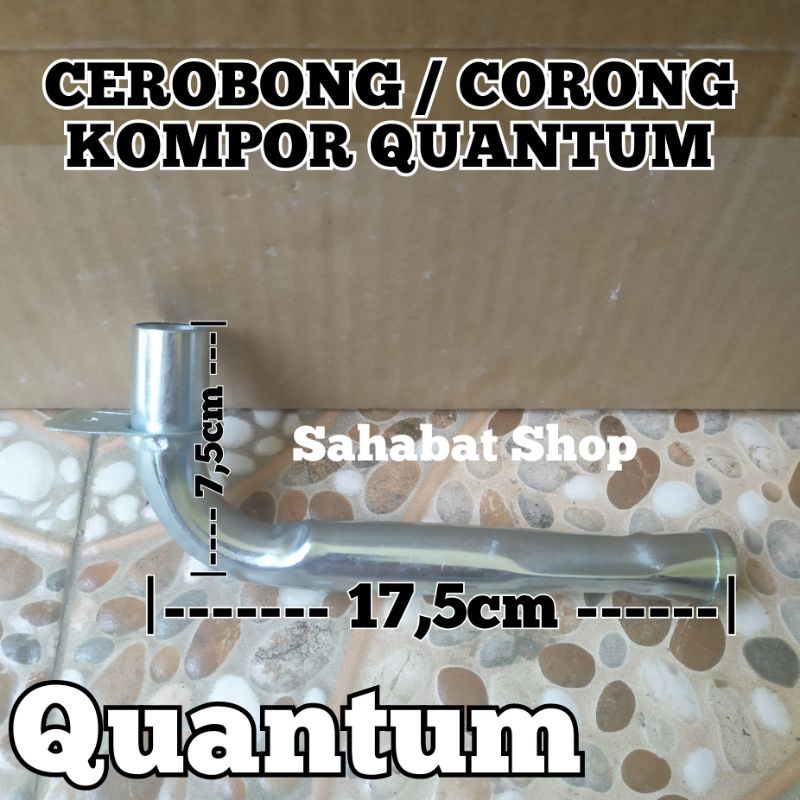 CEROBONG PIPA L TUNGKU KOMPOR GAS QUANTUM KHUSUS CORONG PIPA QUANTUM