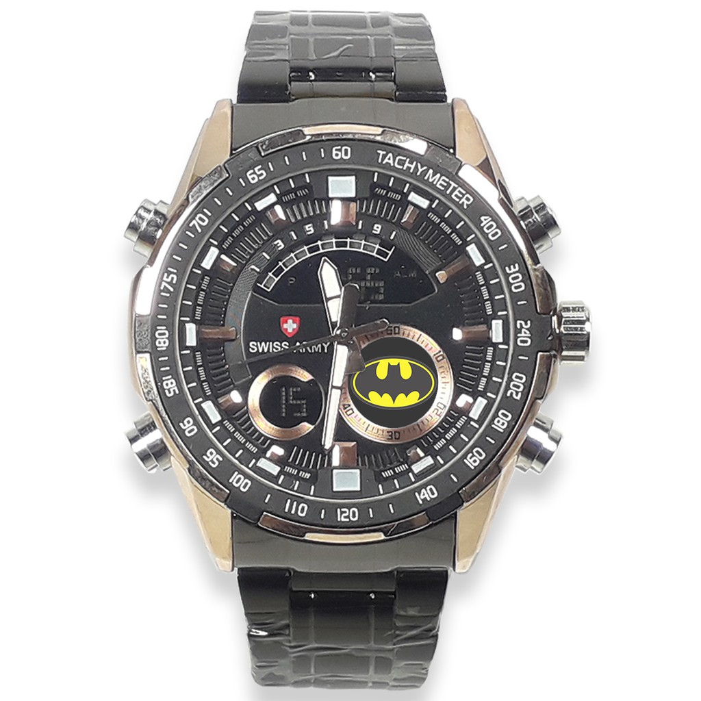 (EXCLUSIVE) Jam Tangan BATMAN  Rantai Double Time