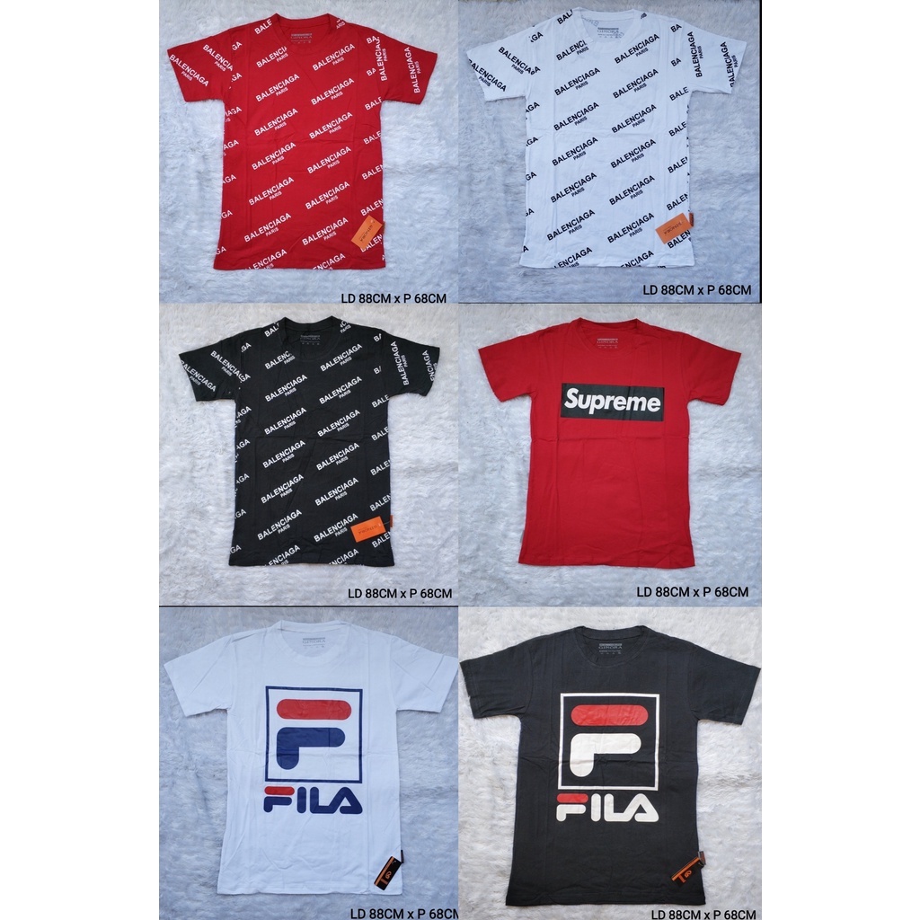 Baju Kaos Oblong Pria Lengan Pendek Atasan Distro Bahan Katun