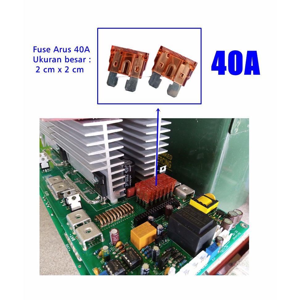 Fuse Blade Besar 40 Ampere Sekring 40A Sikiring Tancap sekring