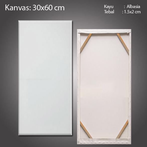 

Kanvas Lukis + Spanram 30x60 cm