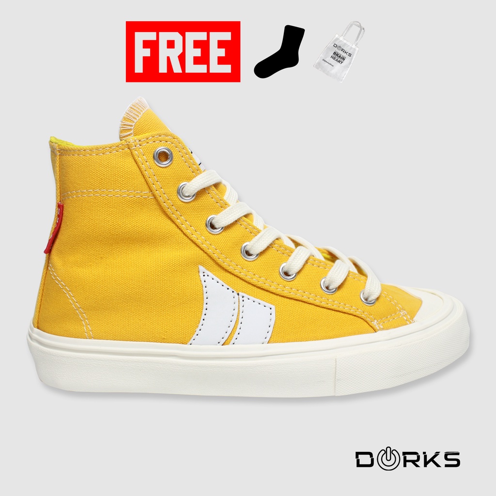DORKS - Sepatu Original - Classic High Yellow - Sepatu Wanita - Sneakers - Sepatu Original - Sepatu 