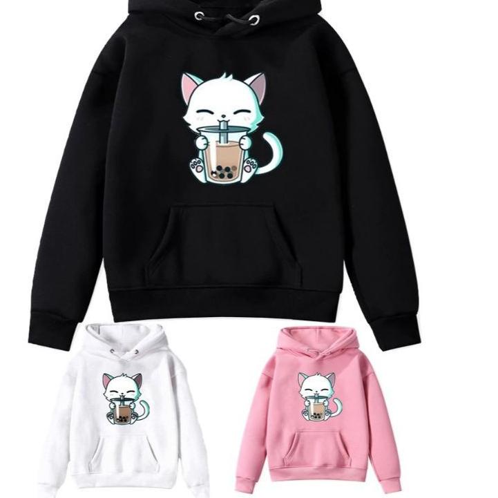 (TERBARU) sweater anak perempuan/baju anak /hoodie anak kitten boba/ootd