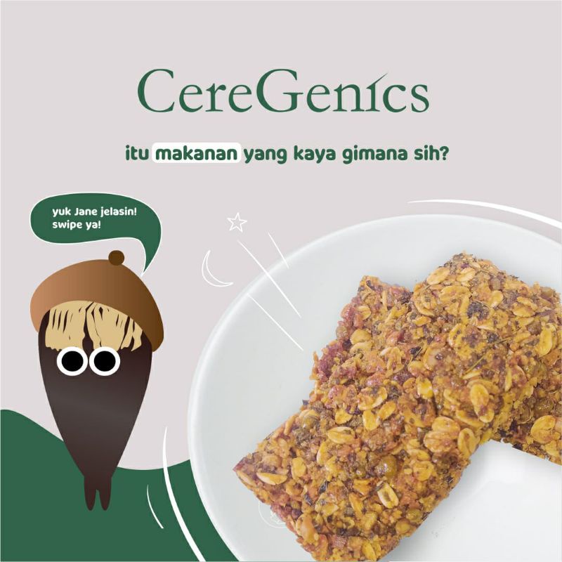 

Cereal Bar Jantung Pisang CereGenics