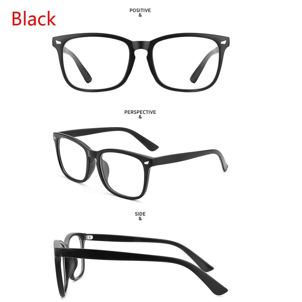 Kacamata Unisex Populer Eyewear Anti UV Transparan Len Anti Blue Rays Glasses