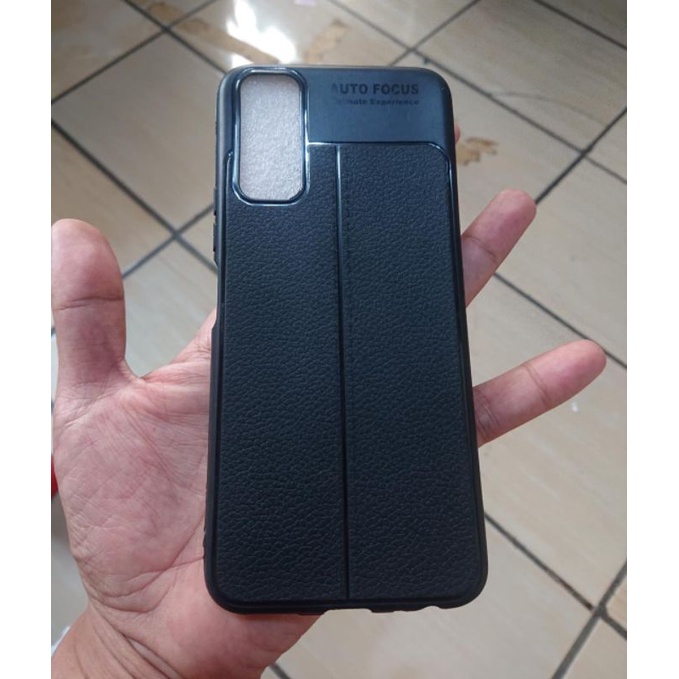 shopee Softcase Carbon Vivo Y20 Y20i Y20s Y12s  Motif Kulit Mewah