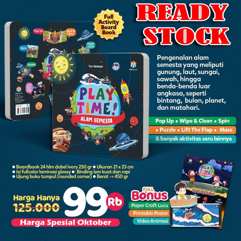 Board Book : Play Time edisi Alam Semesta (Ziyad)