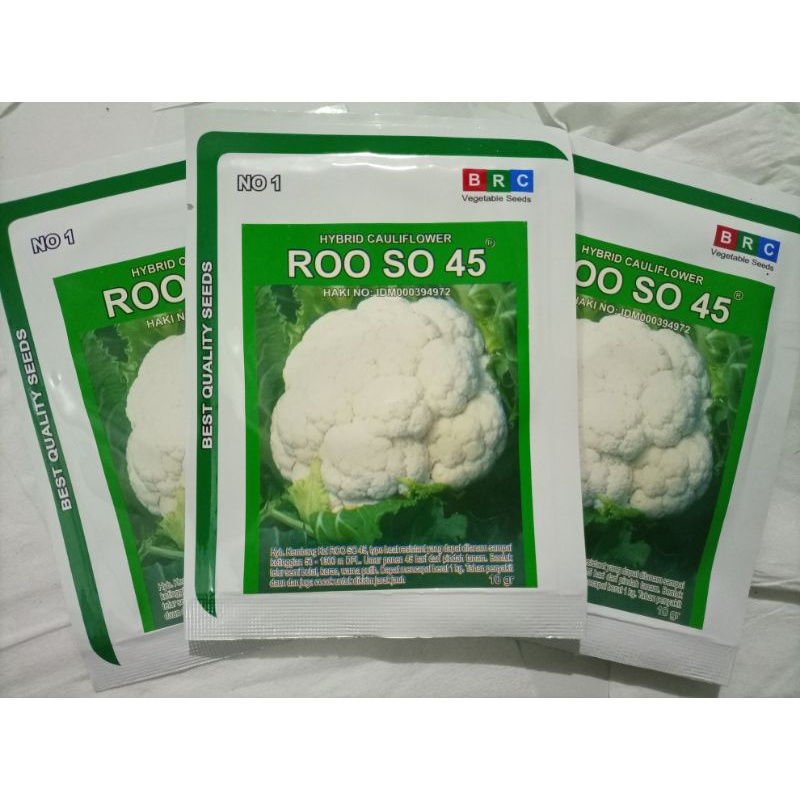 Benih Bunga Kol Blumkol Roo So 45 kemasan 10 gram