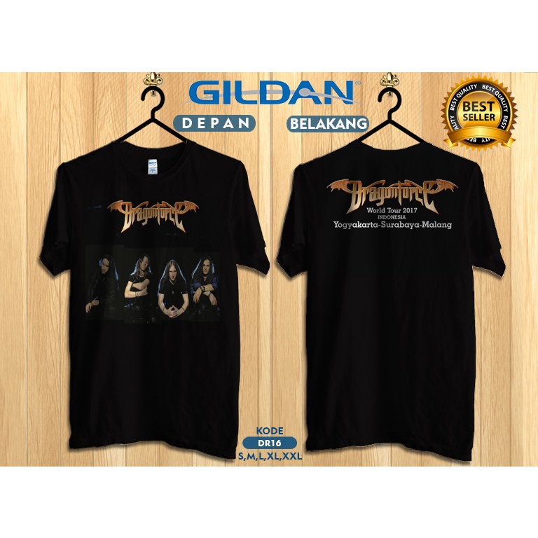 kaos dragonforce road tour 2017 style kaos original gildan dr16