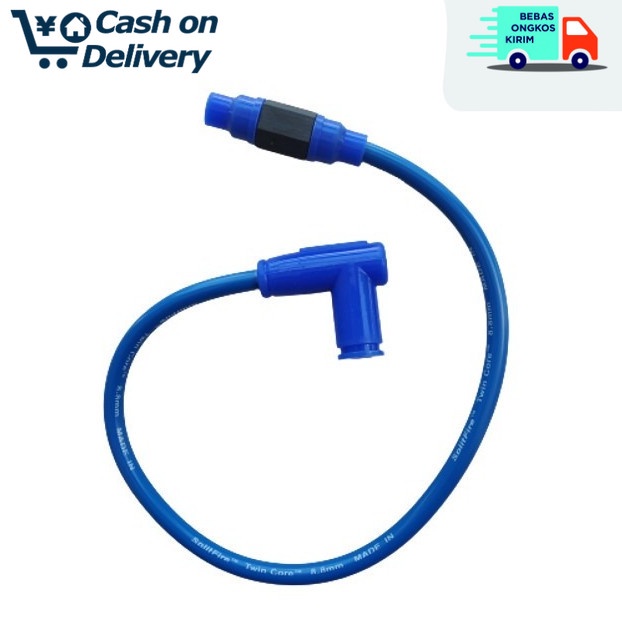 COD BIRU cangklong busi+kabel busi racing splitfire