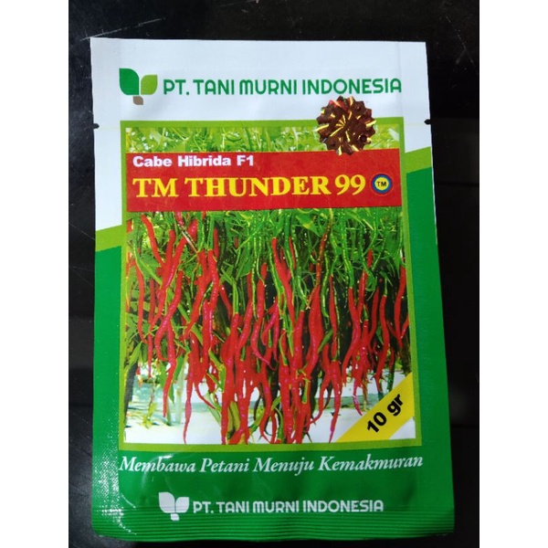 Bibit Benih TM THUNDER 99 Cabe Keriting F1 (Exp Agst 2025)