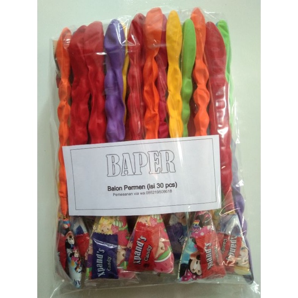 

BAPER(Balon permen) isi 30pcs