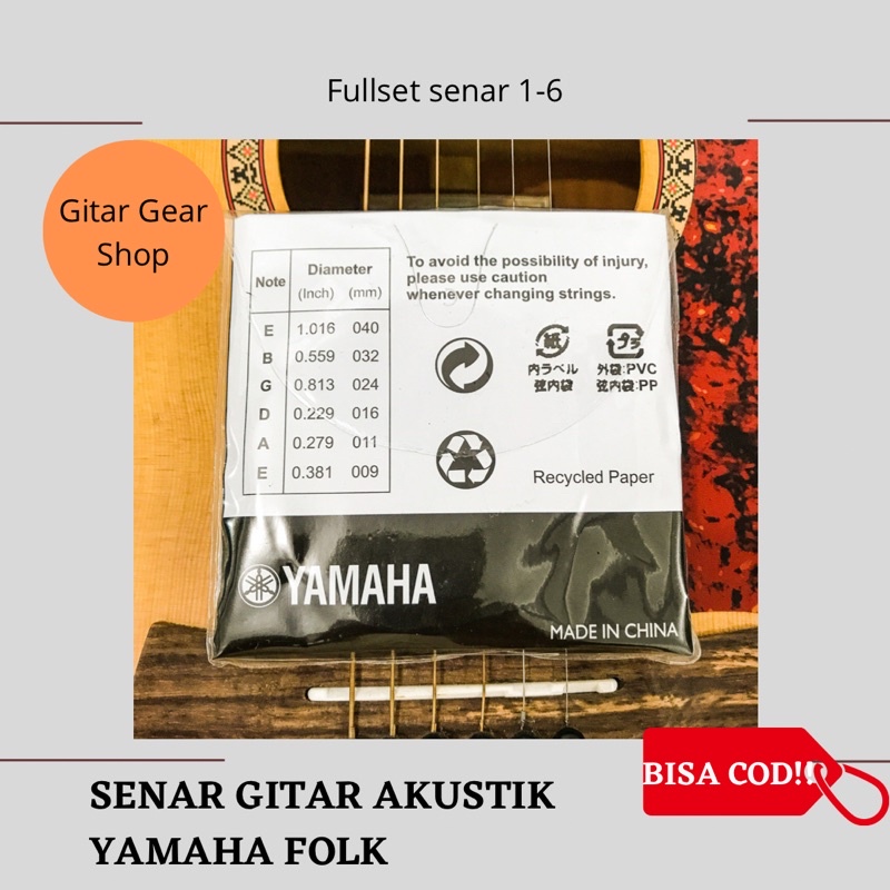 SENAR GITAR AKUSTIK TALI GITAR AKUSTIK YAMAHA FOLK STRINGS SENAR GITAR YAMAHA TALI GITAR YAMAHA SENAR YAMAHA