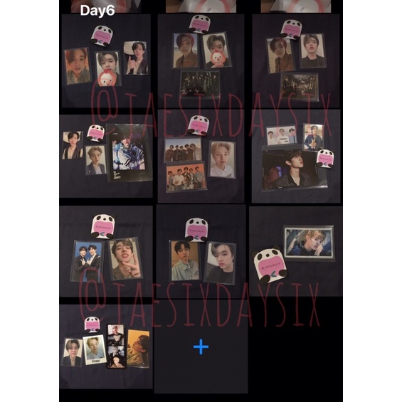 JAE DAY6 PC PHOTOCARDS (Part 4) Halloween Lottery Jje, The Present TPS Selca, Negentropy Mingkem, De