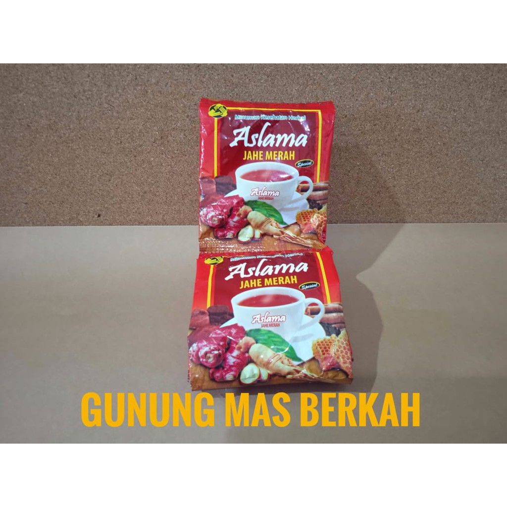 Aslama Jahe Merah - Isi 12 Sachet