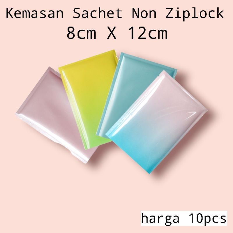 KEMASAN SACHET WARNA NON ZIPLCOK /KEMASAN BUBUK MASKER/BUMBU