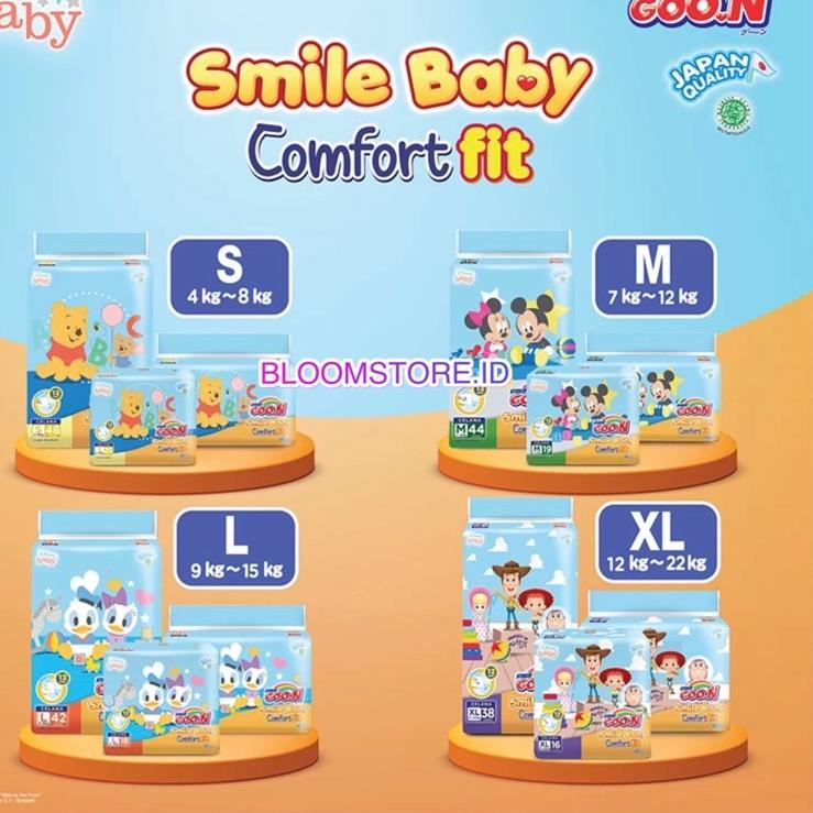 Grosir Terlaris GOON Smile Baby Comfort Fit Pants Pant Popok Sekali Pakai Celana S32 M30 L28 S 32 M 