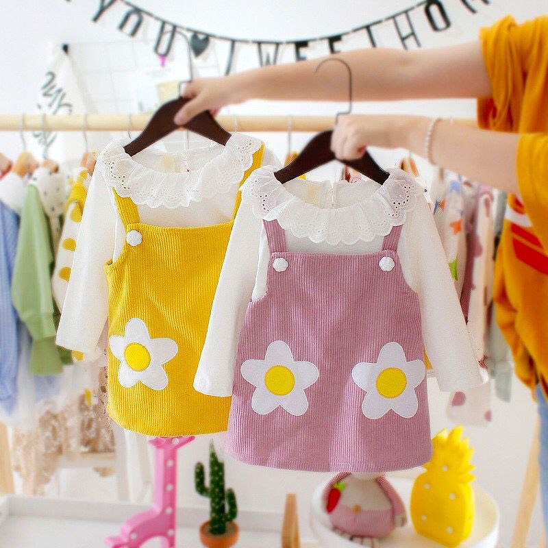 BARU! LIA009 - Dress Korea Bayi 0-2 tahun Perempuan Fashion Terlaris Baju Pesta Pergi Jalan