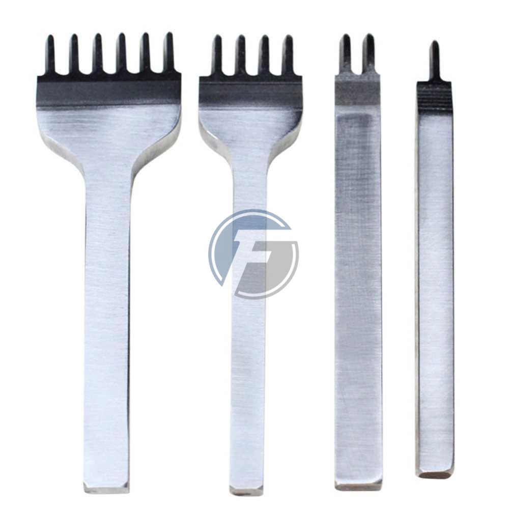 

Alat DIY Kulit Leathercraft Hole Punches Stitching Tool 1+2+4+6 Prong (Hafifa19)