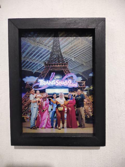 Cetak Foto 5r + Bingkai Kayu + Laminasi