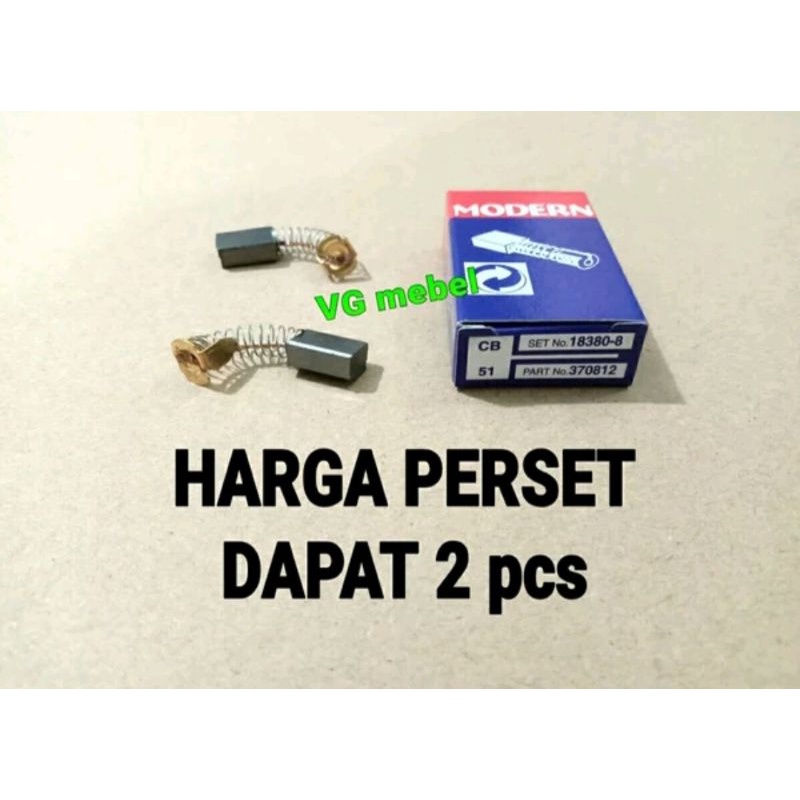 Kul bostel arang Merk MODERN - Carbon brush bor tangan - Karbon Sepul Spul Gerinda