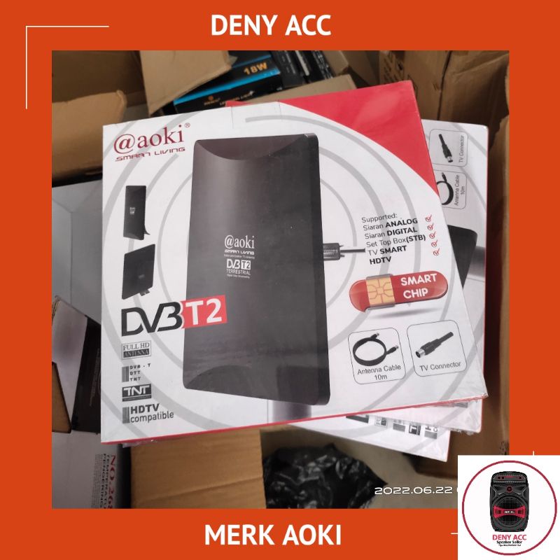 AOKI ANTENA TV LUAR / DALAM AT300 COCOK BUAT SET TOP BOX DIGITAL