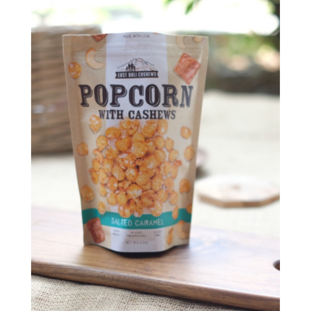 Salted Caramel Popcorn | Popcorn Karamel 90g - East Bali Cashews Popcorn Karamel Asin East Bali Cash