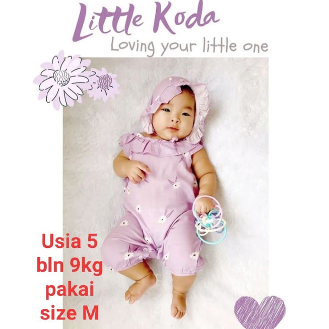 0-18 m BELLE ROMPER Gratis bonet by little koda romper anak romper bayi baju bayi