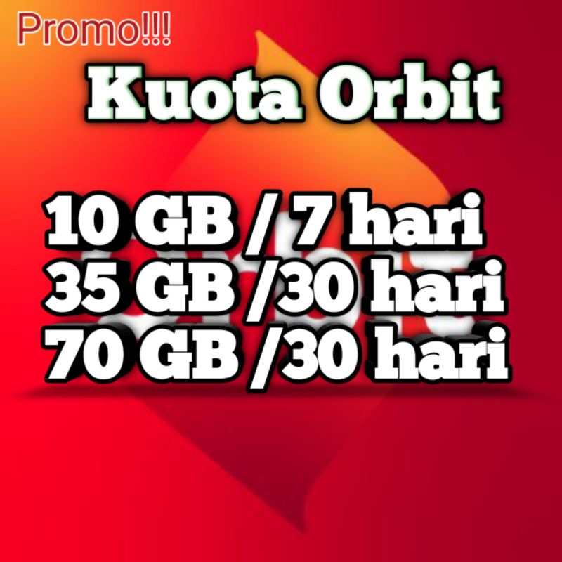 70 GB Kuota WiFi Telkomsel ORBIT Isi Ulang Masa aktif 30 Hari dengan umur modem lebih dari 3 bulan