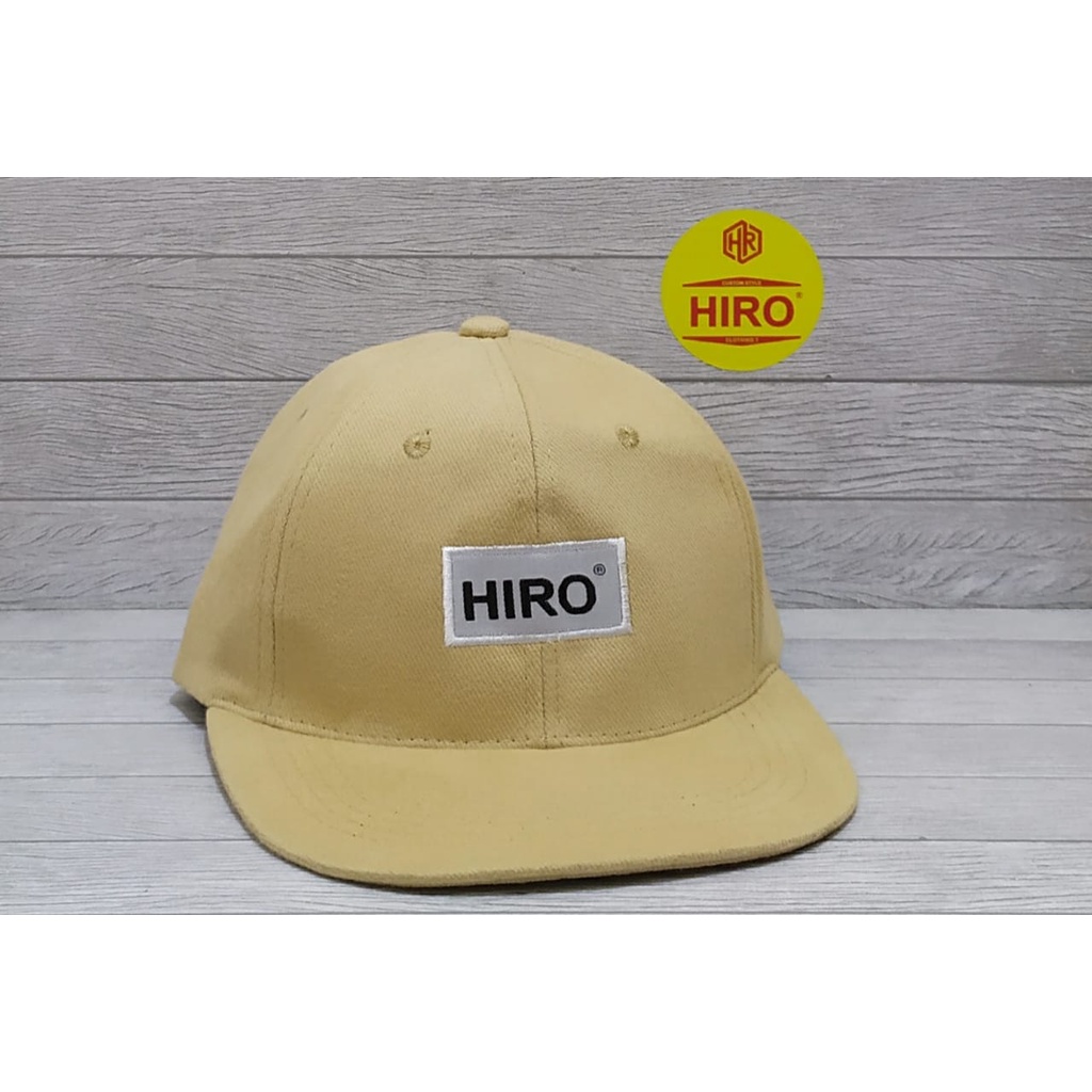 [COD]Topi Distro Pria/Topi Snapback Bordir HIRO Original New Model/Topi Distro Keren