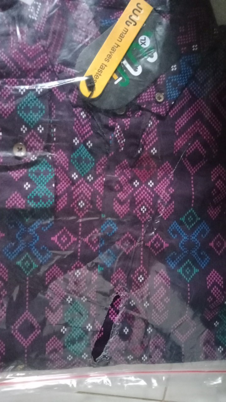 Credomenstore Kemeja Batik Songket Hitam Lengan Panjang / Kemeja Batik Pria / Baju Batik / Batik