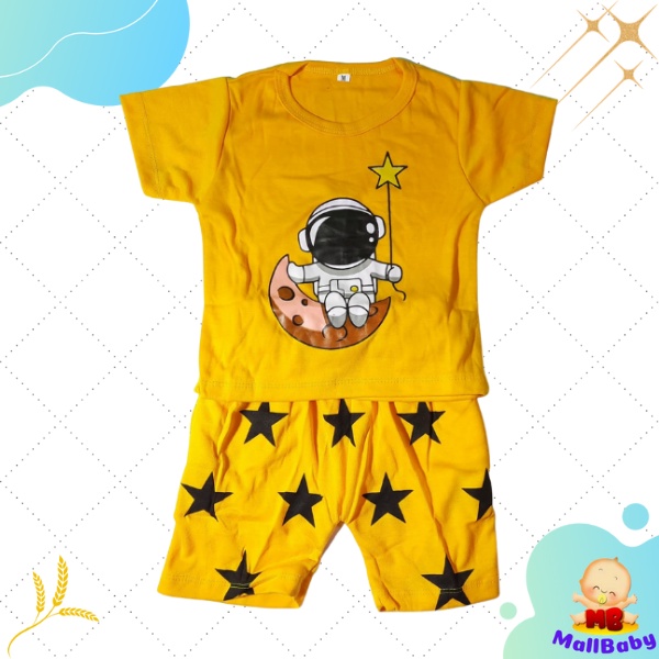 Baju Bayi laki Laki 6 12 Bulan 1 2 Tahun Terlaris Setelan Baju Anak Bayi Laki Baby Astonaut