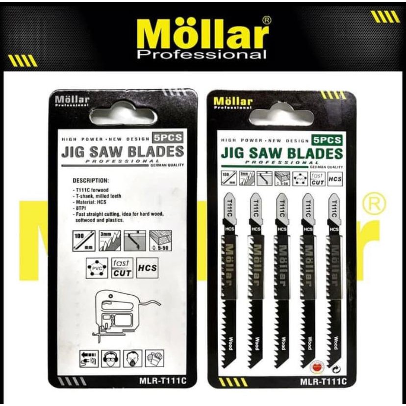 (1 biji) Mata Graji Jig Saw MOLLAR T111C JigSaw Blades MLR-T111C