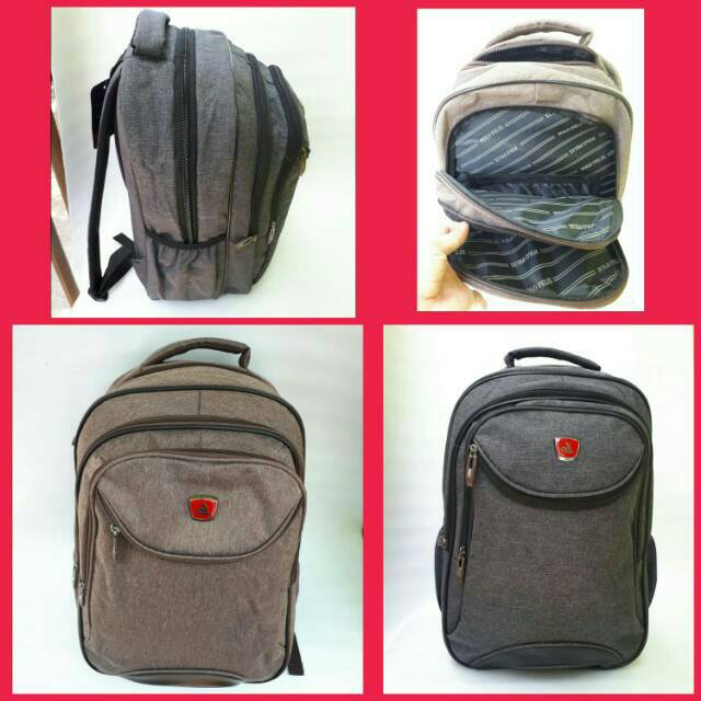 Ransel Hitam Kanvas Pria Wanita Tas Punggung Sekolah Pelajar Perguruan Tinggi untuk Remaja Ransel Kasual Mochila Ransel Harian Travel