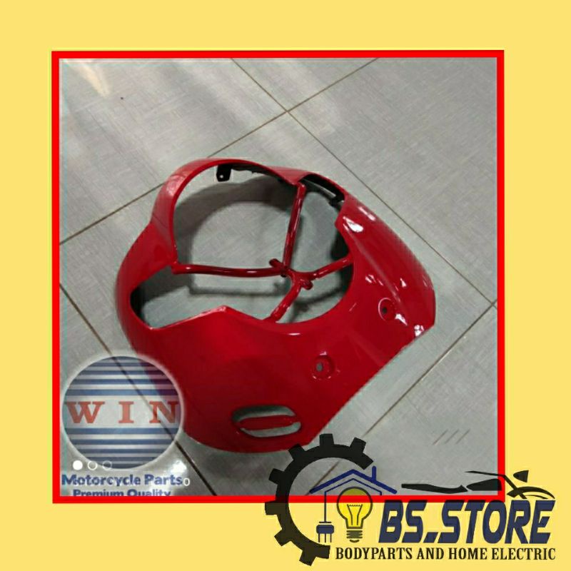 TAMENG/PANEL/COVER LAMPU DEPAN . MOTOR SCOOPY FI 2017,2018,2019 MERAH