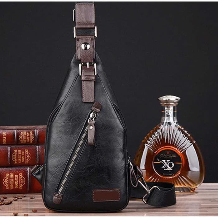 Tas Kulit Import Pria/Sling bag Pria Kulit
