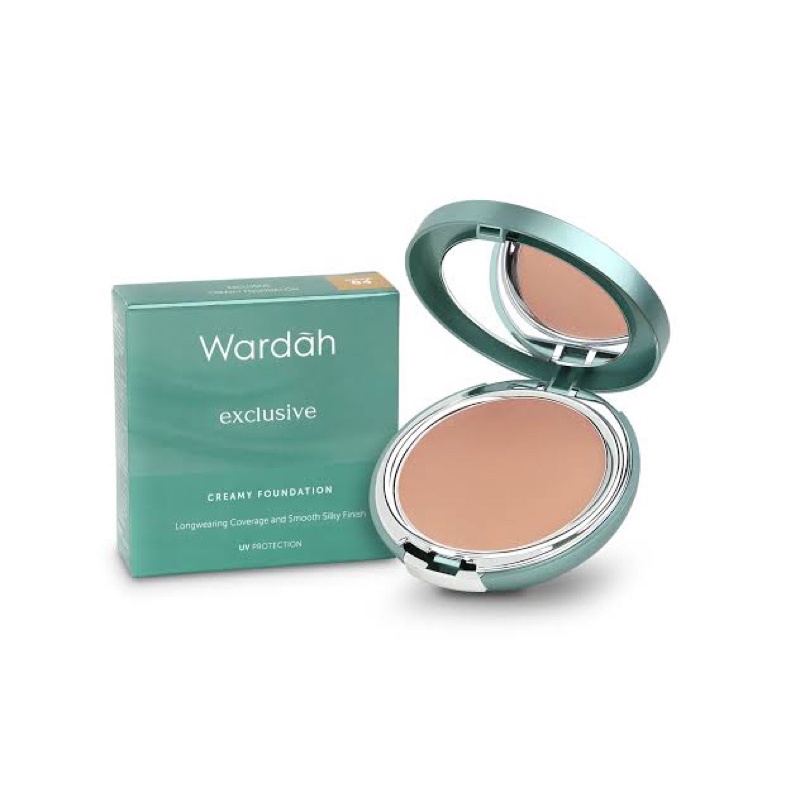 Wardah Exclusive Creamy Foundation / Bedak Basah / Bedak Padat Full Cover ORI