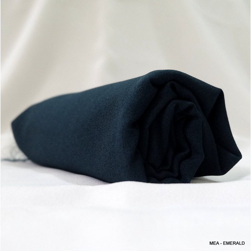 Pashmina Diamond Crepe Panjang 250x75 CM-EMERALD